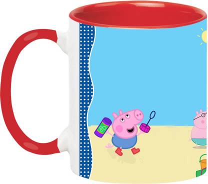ARTBUG Peppa Pig Cartoon -2316-Red Ceramic Coffee Mug Price in India - Buy  ARTBUG Peppa Pig Cartoon -2316-Red Ceramic Coffee Mug online at 