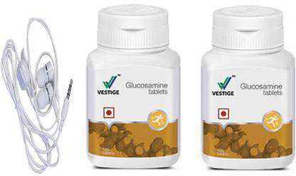 vestige glucosamine 100 tablets 2 bottel with handsfree set of 3