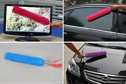 Nuestra Multipurpose Microfiber Cleaning Duster With Extendable Telescopic Wall Hanging Handle Dry Duster