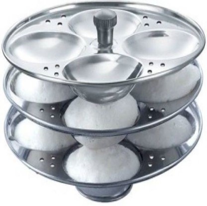 Stainless Steel cookware Idly Stand 3 Plates Make 12 idlies 
