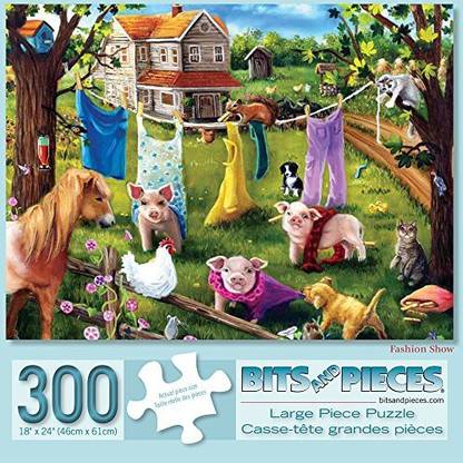 Bits And Pieces 300 Large Piece Jigsaw Puzzle For Adults 18 X 24 Finished Size Fashion Show 300 Large Piece Jigsaw Puzzle For Adults 18 X 24 Finished