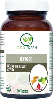 GEO-FRESH Organic Oxygeo Tablet - 90 Tablets (Natural Antioxidant Supplements)
