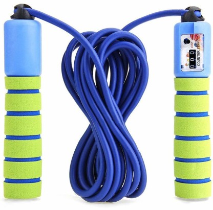 Adjustable Counting Jump Rope Digital Counting Speed Skipping Rope Indoor and Outdoor Fitness for Adult Children 