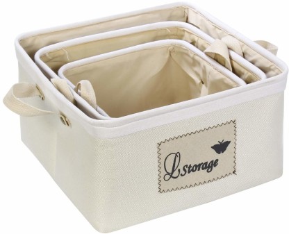 TheWarmHome Foldable Small Storage Baskets with Strong Cotton Rope Handles Nursery Baskets Grey, 6Pack-11.8L7.9W5.2H 6-Pack Gray Collapsible Storage Bins Set Works As Baby Toy Storage 