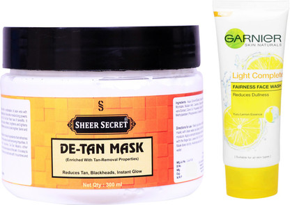 garnier tan removal face wash