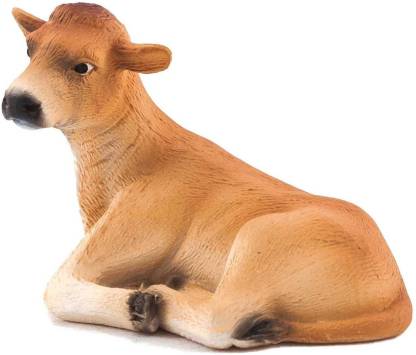 Sirius Toys Mojo Fun 387144 Jersey Calf Lying Realistic Farm Animal Toy Cow  Replica New For 2013! - Mojo Fun 387144 Jersey Calf Lying Realistic Farm Animal  Toy Cow Replica New For
