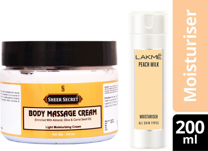 lakme peach milk moisturizer 200ml price