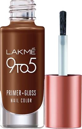 Lakme 9 to 5 Primer + Gloss Nail Color Woody Desk