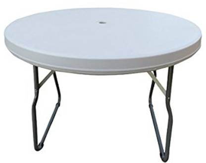 Hole Plastic Outdoor Table, Round Camping Tables Folding