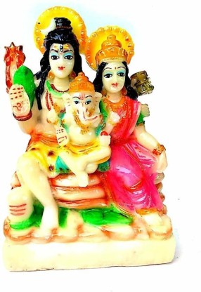 Krishnagallery1 Shiv Parivar Marble Finish Statue ( Shiv Family For ...