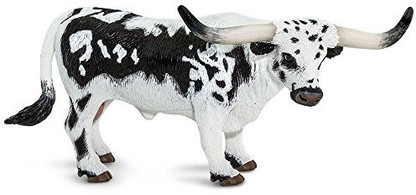F Safari Ltd Texas Longhorn Bull Phthalate Lead and BPA Free Safari Farm 
