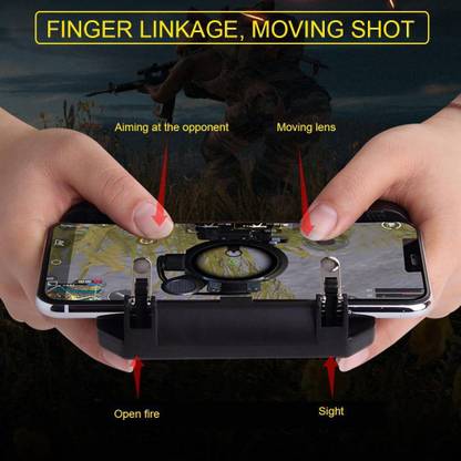 BUY SURETY Best Collection SR Pubg Gamepad Controller Pubg Mobile Trigger Phone Game Pad Fan with 2000mAh Inbuilt Power Bank Gamepad trigger Controller || Metal L 1 R 1 Shooter Trigger || Rechargeable Mobile Phone Gamepad || Fire Button || Cooling Fan for all Smartphone USB Gamepad