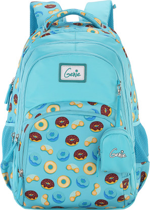 School bags top of genie