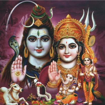 VIDHI ARTS Lord Shiva Family Wall Poster - VA0983 Paper Print - Religious  posters in India - Buy art, film, design, movie, music, nature and  educational paintings/wallpapers at 