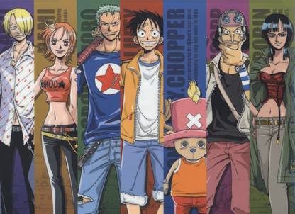 Anime Monkey D Luffy Nami One Piece Nico Robin One Piece Roronoa Zoro Sanji One Piece Tony Tony Chopper Usopp Poster Large Print On 36x24 Inches Fine Art Print Art
