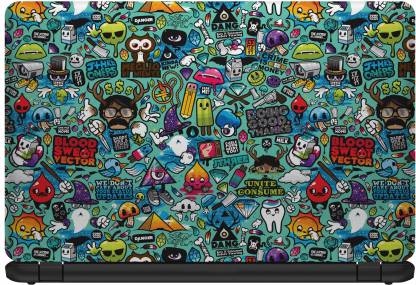 Style Crome Multi Cartoon Theme Laptop Skin Case Sticker Reusable Protector  Cover Case for 