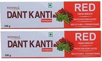 patanjali dant kanti red toothpaste