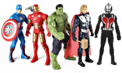 set of avengers action figures