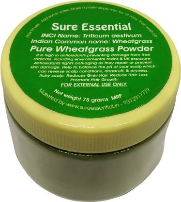 Sure Essential Pure Wheat Grass Powder (Chemical Free) - Price in India,  Buy Sure Essential Pure Wheat Grass Powder (Chemical Free) Online In India,  Reviews, Ratings & Features 