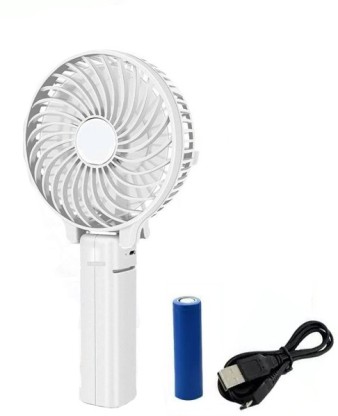 Personal Mini Portable Fold-able Handheld Cooling Fan with Rechargeable Battery.
