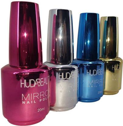 Huda Beauty Mirror Nail Polish Pack of 4 Hot Mirror Shades MultiColour - Price in India, Buy Huda Beauty Mirror Nail Polish Pack of 4 Hot Mirror Shades MultiColour Online In India, Huda Beauty Mirror Nail Polish Pack of 4 Hot Mirror Shades MultiColour - Price in India, Buy Huda Beauty Mirror Nail Polish Pack of 4 Hot Mirror Shades MultiColour Online In India,