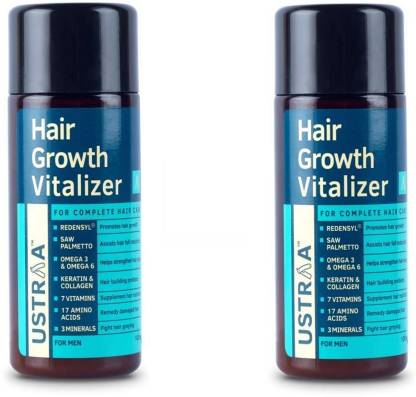 USTRAA Hair Growth Vitalizer (100 ml) pack of 2 - Price in India, Buy USTRAA  Hair Growth Vitalizer (100 ml) pack of 2 Online In India, Reviews, Ratings  & Features 