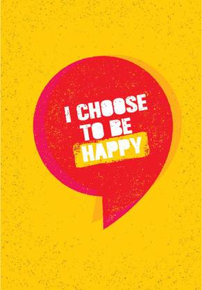 i choose to be happy |Motivational Poster|Inspirational Poster|Gym ...