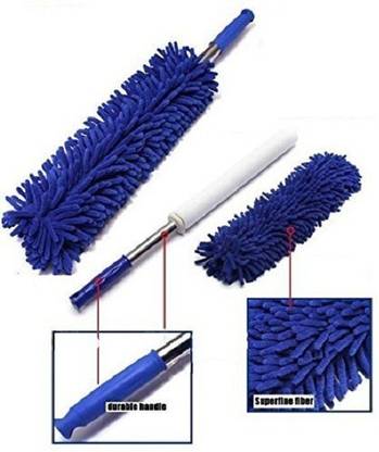 Nuestra Multipurpose Microfiber Cleaning Duster With Extendable Telescopic Wall Hanging Handle Dry Duster