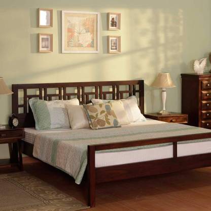 Best Brown Color Sheesham Wood Solid Wood King Bed