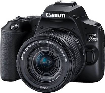 Canon EOS 200D II DSLR Camera EF-S 18 - 55 mm IS STM and 55 - 250 mm IS STM