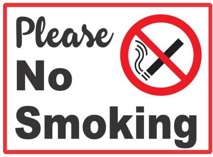 Online Center No Smoking Emergency Sign Price in India - Buy Online ...