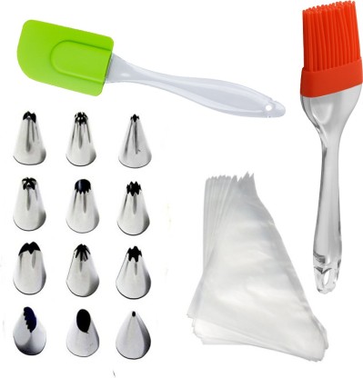 70 ml KitchenCraft Sweetly Does It Squeeze Bottle Icing Bags and Nozzles Set of 2 