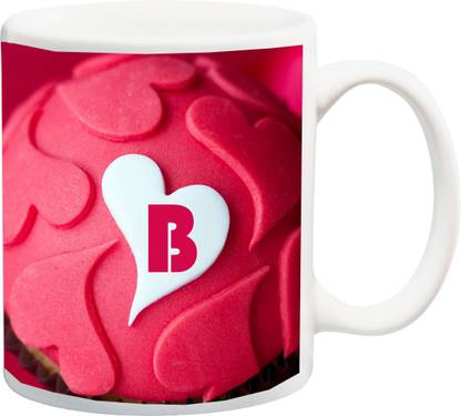 Stylotrendz Beautiful Heart Design Perfect Gifting Option Alphabet B For Coffee And Tea Ceramic Coffee Mug Price In India Buy Stylotrendz Beautiful Heart Design Perfect Gifting Option Alphabet B For Coffee And Tea