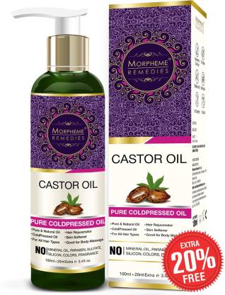Morpheme Remedies Pure Cold Pressed Castor Oil For Hair & Skin Care Hair Oil