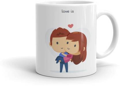 Goodynest Cute Love Couple cartoon Design Ceramic Coffee Mug Price in India  - Buy Goodynest Cute Love Couple cartoon Design Ceramic Coffee Mug online  at 