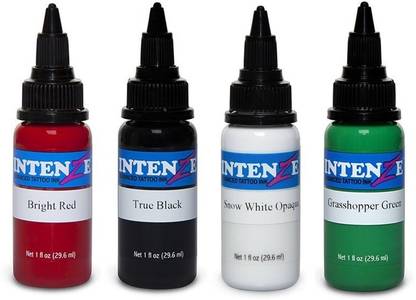 Intenze Bright Red, True Black,Snow White Opaque,Grasshopper Green Tattoo Ink Price in India - Buy Intenze Bright Red, True Black,Snow White Opaque,Grasshopper Green Tattoo Ink online at Intenze Bright Red, True Black,Snow White Opaque,Grasshopper Green Tattoo Ink Price in India - Buy Intenze Bright Red, True Black,Snow White Opaque,Grasshopper Green Tattoo Ink online at