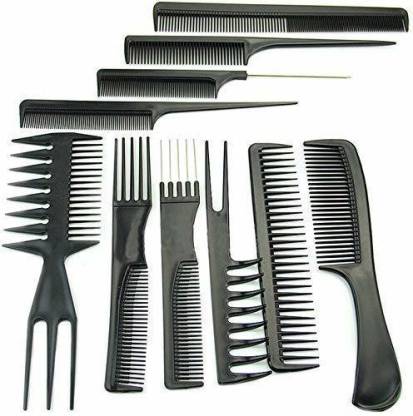 CRIYALE Professional Hair Combs Salon Styling Tools Comb Kangi for smooth hair  Styling Comb Kit (Set 10 Piece) (Black) - Price in India, Buy CRIYALE Professional  Hair Combs Salon Styling Tools Comb