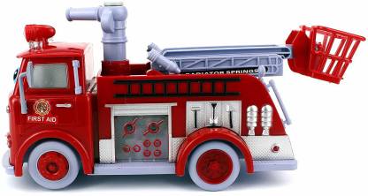 SAISAN Cartoon Fire Rescue Pumper Bubble Blowing Bump & Go Battery Operated  - Cartoon Fire Rescue Pumper Bubble Blowing Bump & Go Battery Operated .  Buy fire rescue truck toys in India.