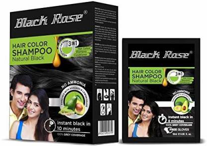 black rose Hair Color Shampoo - Natural Black , Natural Black - Price in  India, Buy black rose Hair Color Shampoo - Natural Black , Natural Black  Online In India, Reviews, Ratings & Features 
