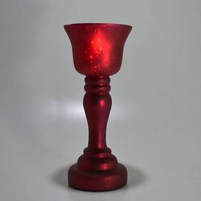 Decent Glass Antique Glass Hurricane Candle Holder Red Silver Glass Hurricane Glass 1 Cup Candle Holder Price In India Buy Decent Glass Antique Glass Hurricane Candle Holder Red Silver Glass