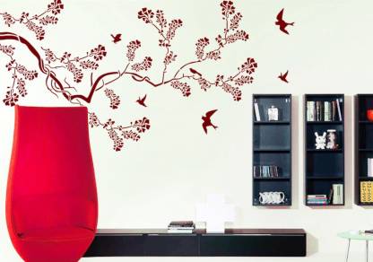 Gallerist In Wall Painting Stencils Nature Leaf Design Stencil 9 Pieces Of Asb 05 India - Wall Painting Nature Design