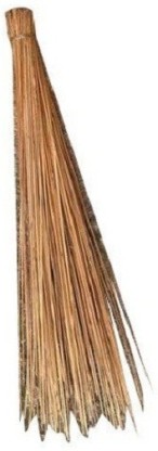 Natural Coconut Leaf Grass Broom Stick for Bathroom Cleaning and  Floor Set of 1 