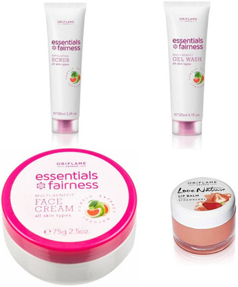 essentials fairness scrub