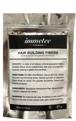 immetee hair building fiber Dark brown refill pack 25gm - Price in India,  Buy immetee hair building fiber Dark brown refill pack 25gm Online In  India, Reviews, Ratings & Features 