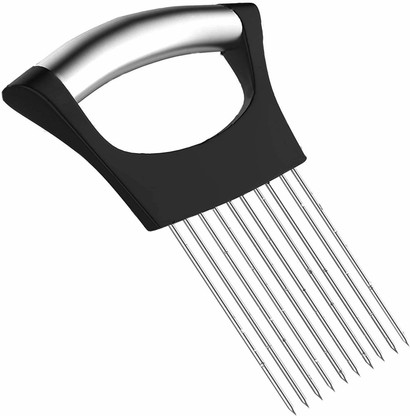 Details about   Pro Convenient Handheld Round Veg Slicing Holder Clamp for Onion Shredder 