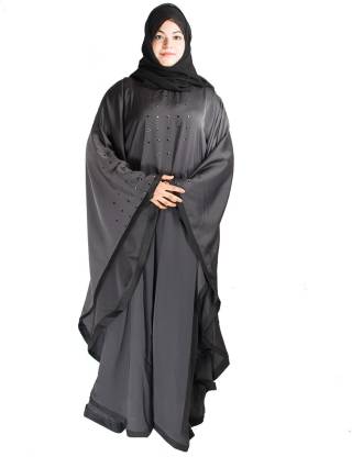 MODEST CITY MODEST_ABAYA_000418 Nida High Quality Burqa Kaftaan Solid Abaya With Hijab