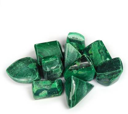 Reiki Crystal Products Natural Malachite Tumble Crystals Stones For Reiki Healing And Vastu Correction And Increase Creativity 100 Grams Tumble Stone Regular Rectangular Crystal Stone Price In India Buy Reiki