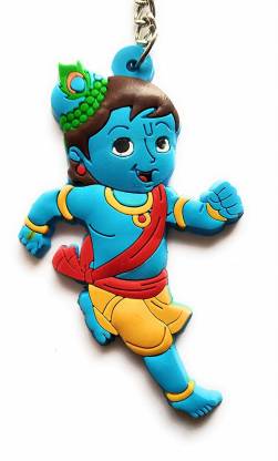 Myshtezia Bal Gopal | Little Krishna | Krishan Cartoon Movie Character  Rubber Keychain | Keyring |