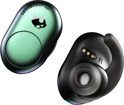 Skullcandy Push True Wireless Bluetooth Headset with Mic  (Green, In the Ear) thumbnail