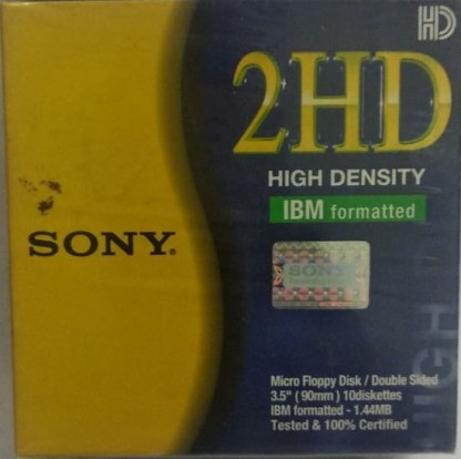 Sony 2HD 3.5 IBM Formatted Floppy Disks 25-Pack Discontinued by Manufacturer 